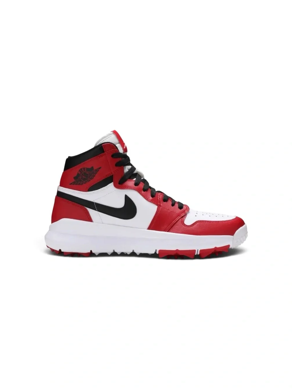 NIKE AIR Jordan 1 Retro Golf Cleat Chicago 917717-100 white black varsity red